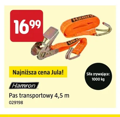 Pas transportowy 4,5 m Hamron promocja w Jula