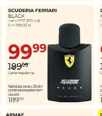 Woda toaletowa Scuderia Ferrari Black promocja w Drogerie Jawa