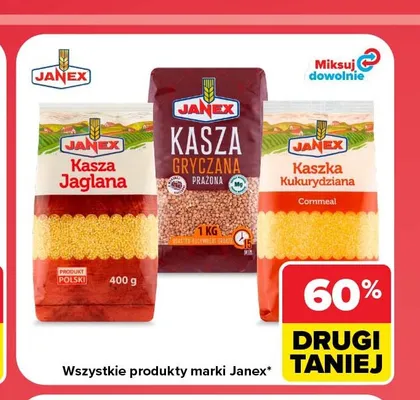 Kasza kukurydziana Janex promocja w Carrefour