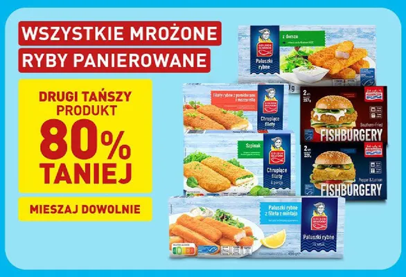 Paluszki rybne z dorsza Golden Seafood promocja w Aldi