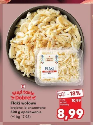 Flaki wołowe krojone blanszowane Stąd takie Dobre! promocja w Kaufland