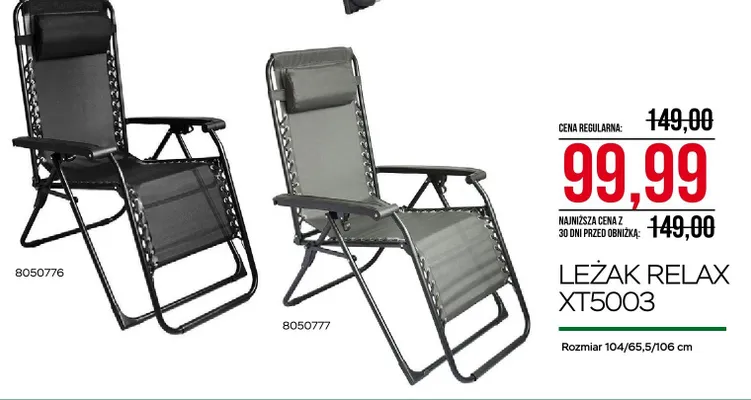 Leżak Relax XT5003 promocja w Abra Meble