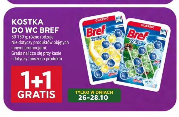 Kostka do WC Bref promocja w Stokrotka