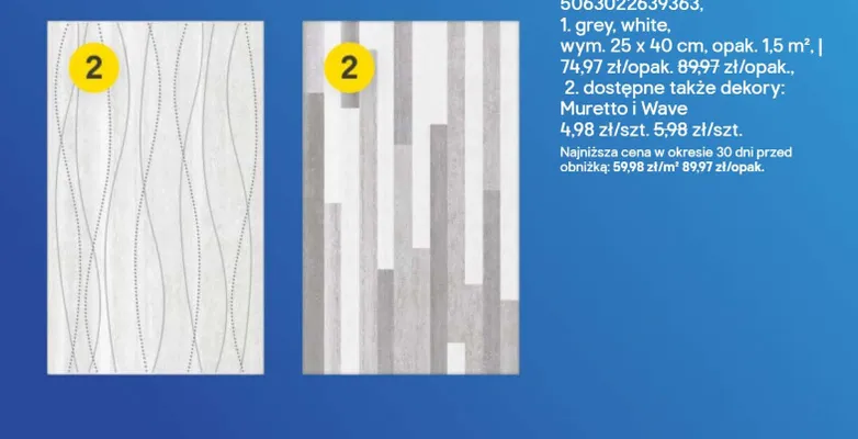 Glazura Scola muretto, wave promocja w Castorama