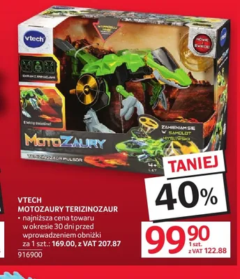 Zabawka VTech Motozaury Terizinozaur promocja w Selgros
