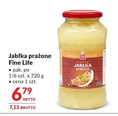 Jabłka prażone Fine Life promocja w Makro