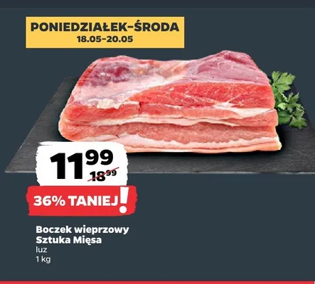 Boczek wieprzowy Sztuka Mięsa promocja w Netto