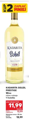 Wino Kadarita Soleil Prestige półsłodkie promocja w Kaufland