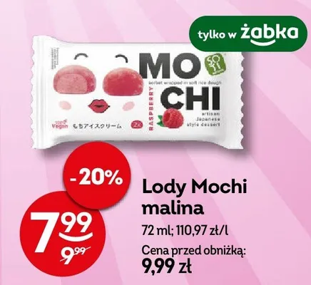 Lody Mochi malina promocja w Żabka