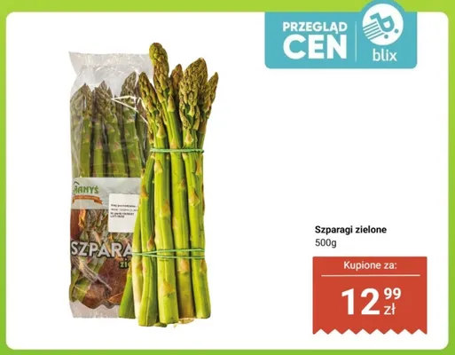 Szparagi zielone Hanyś promocja w Dino