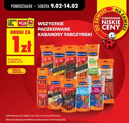 Kabanosy serowe promocja w Biedronka