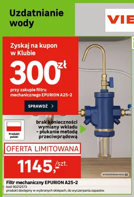 Filtr mechaniczny Epurion A25-2 promocja w Leroy Merlin