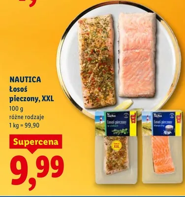 Łosoś pieczony, XXL różne rodzaje promocja w Lidl