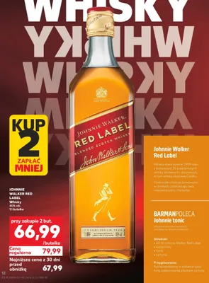 Whisky Red Label promocja w Kaufland