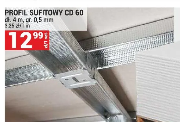 Profil sufitowy promocja w Merkury Market