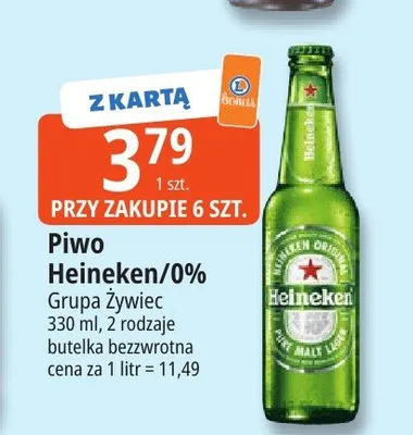 Piwo bezalkoholowe Heineken promocja w Leclerc