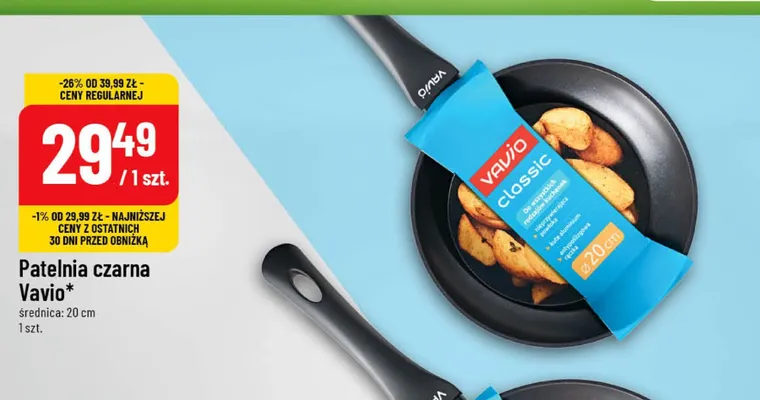 Patelnia czarna promocja w POLOmarket