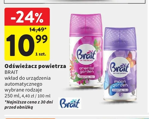 Odświeżacz powietrza wkład do urządzenia automatycznego oriental garden Brait promocja w Intermarche