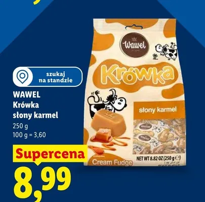 Krówka słony karmel Wawel promocja w Lidl