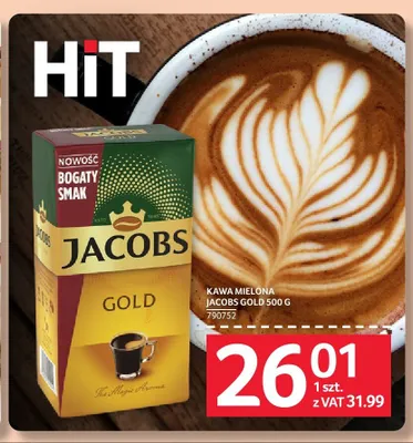 Kawa mielona Jacobs Gold 500g promocja w Selgros