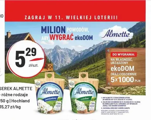 Serek Almette promocja w Sedal