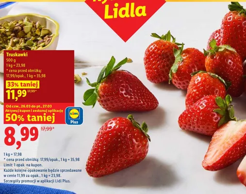 Truskawki promocja w Lidl