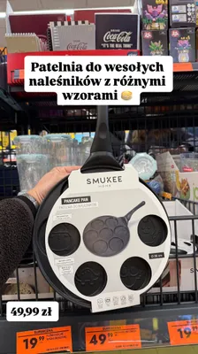Patelnia do naleśników z różnymi wzorami promocja w Biedronka