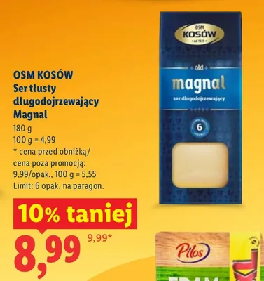Ser tłusty długodojrzewający Magnal promocja w Lidl