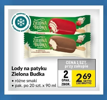 Lody na patyku Zielona Budka promocja w Makro