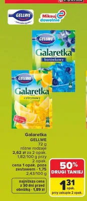 Galaretka Gellwe promocja w Carrefour Market