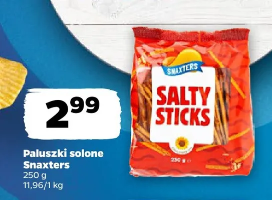 Paluszki solone Snaxters promocja w Netto