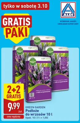 Podłoże do wrzosów Green Garden promocja w Aldi
