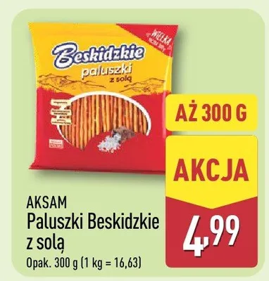 Paluszki Beskidzkie z solą promocja w Aldi