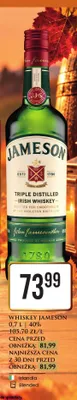 Whiskey Jameson promocja w Dino