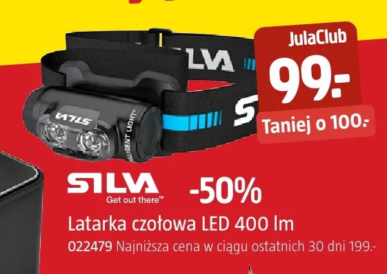 Latarka czołowa LED Silva promocja w Jula