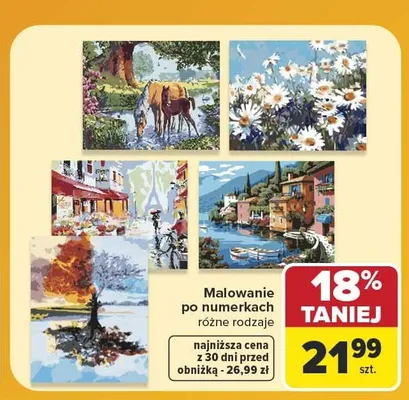 Malowanie po numerkach promocja w Carrefour