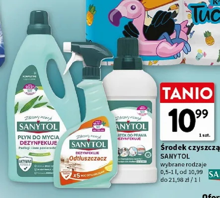 Środek odtłuszczający Sanytol promocja w Intermarche