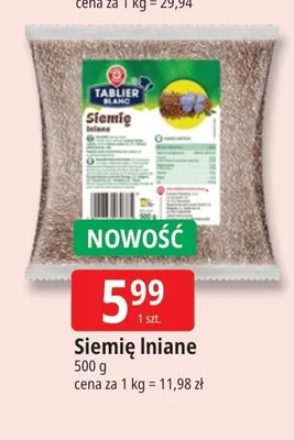 Siemię lniane Tablier Blanc promocja w Leclerc