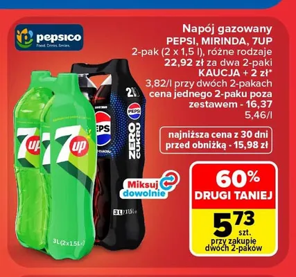 Napój gazowany Pepsi 2-pak promocja w Carrefour Market