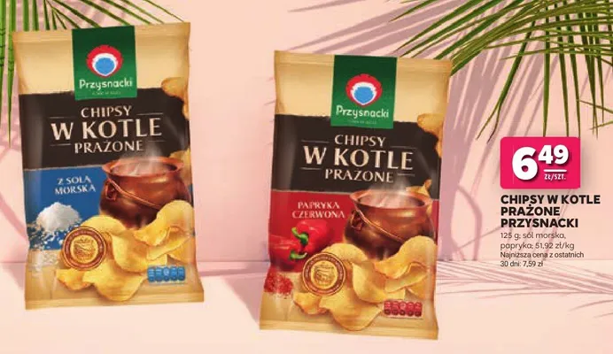 Chipsy w kotle prażone Przysnacki papryka czerwona promocja w Stokrotka