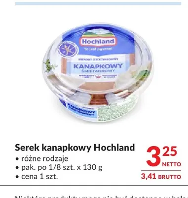 Serek kanapkowy Hochland promocja w Makro