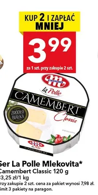 Ser Camembert Classic La Polle promocja w LEWIATAN