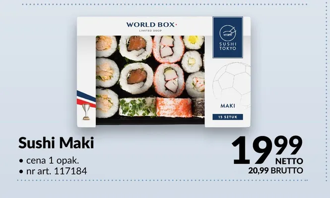 Sushi Maki World Box 15-pak promocja w Makro