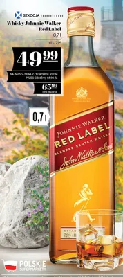 Whisky Johnnie Walker Red Label promocja w POLOmarket
