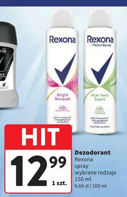 Dezodorant Rexona spray promocja w Intermarche