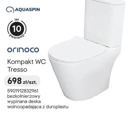 Kompakt WC Orinoco Tresso promocja w Castorama