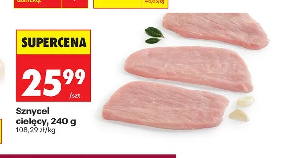 Sznycel cielęcy promocja w Biedronka