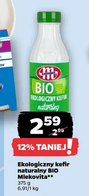 Ekologiczny kefir naturalny BIO Mlekovita promocja w Netto