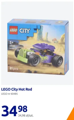 Klocki LEGO City Hot Rod 60485 promocja w Action