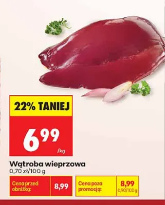 Wątroba wieprzowa promocja w Biedronka